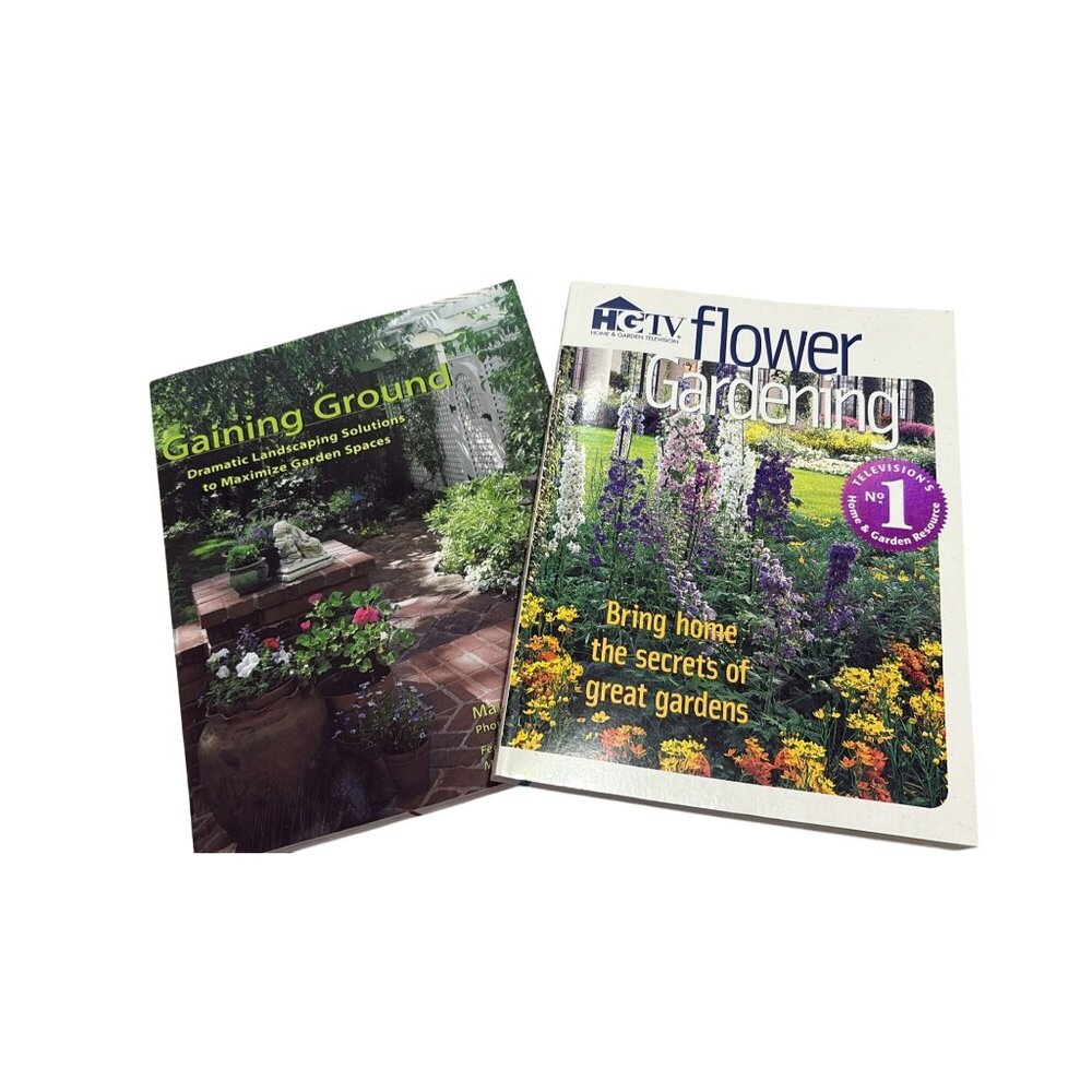 HGTV Flower Gardening & Gaining Ground Landscaping Books